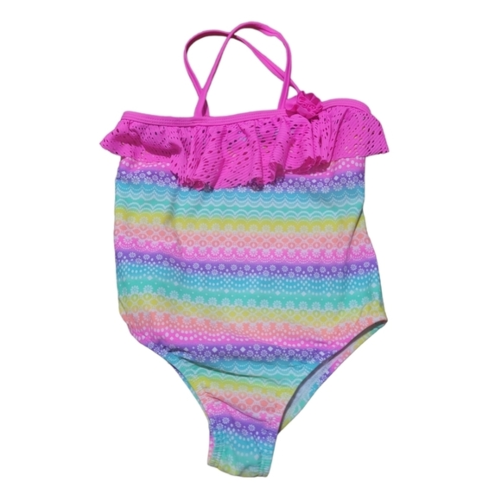 Criss Cross Multicolor Bathing Suit